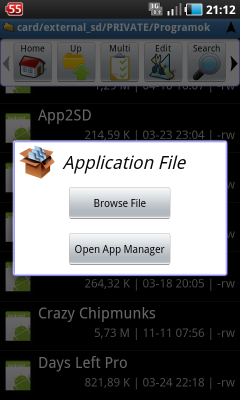 Android alapok kezdőknek App Manager