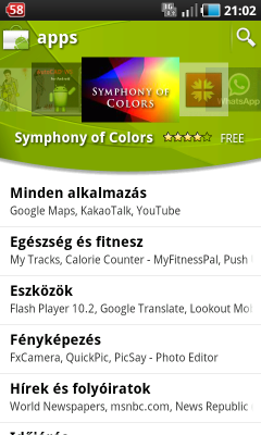 Android alapok kezdőknek Market