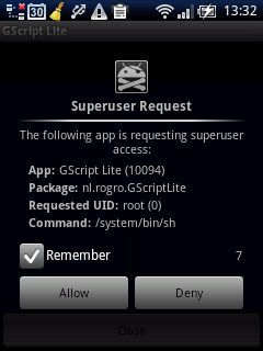 Gscript Lite a2sd run superuser root Gscript Lite a2sd run superuser root