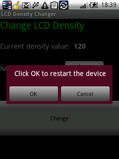 LCD Density Changer Change