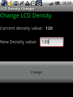 LCD Density Changer Change