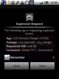 Android DPI resolution LCD Density Changer