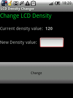LCD Density Changer DPI Android