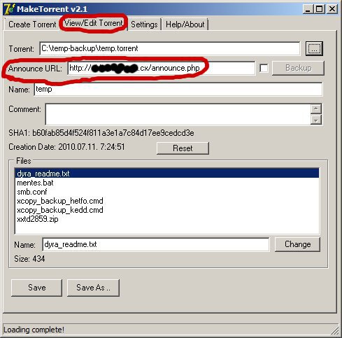 MakeTorrent MakeTorrent edit torrent