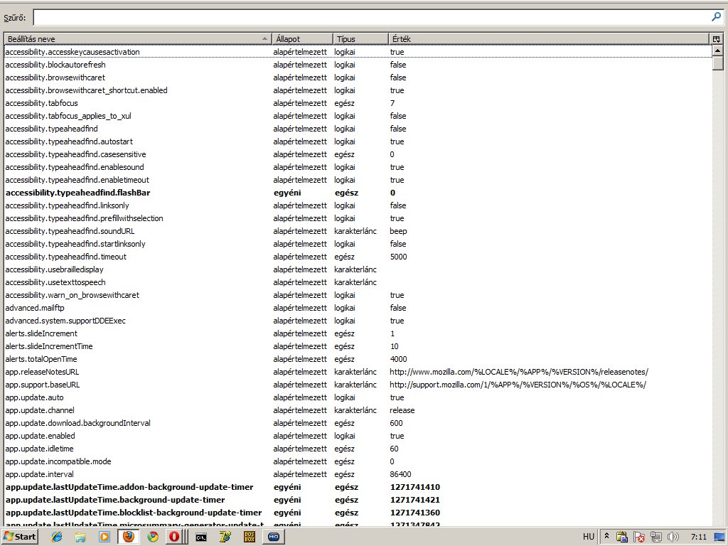 about:config about:config