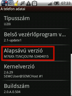 Alapsáv verzió X10 mini pro
