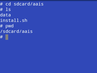 Android Terminal emulator pwd