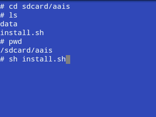 Android Terminal emulato install sh