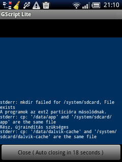 stderr: mkdir failed for /system/sdcard, File exists stderr: mkdir failed for /system/sdcard, File exists