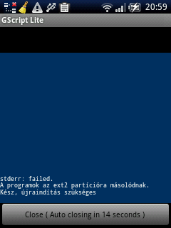 Gscript Lite a2sd run finish Gscript Lite a2sd run finish