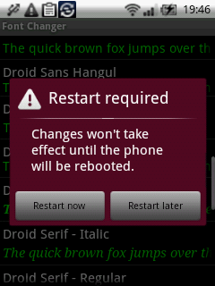 font changer Android