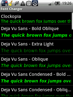 font changer Android