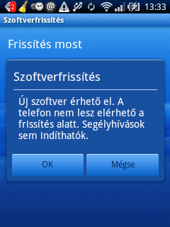 új szoftver elérhető