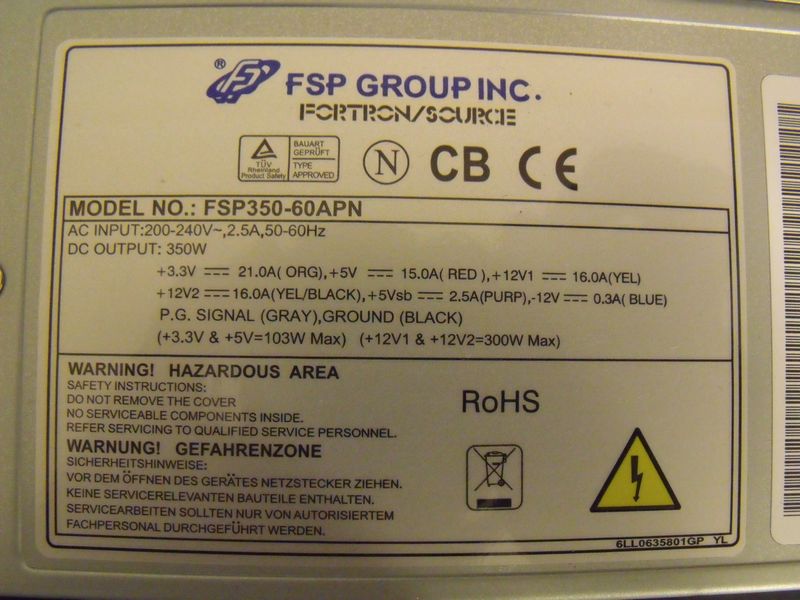 fsp 350w 60apn active pfc 80