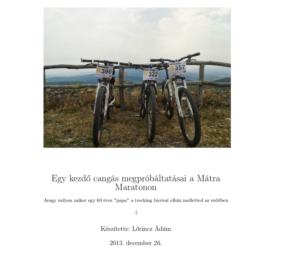 Latex minta dokumentum