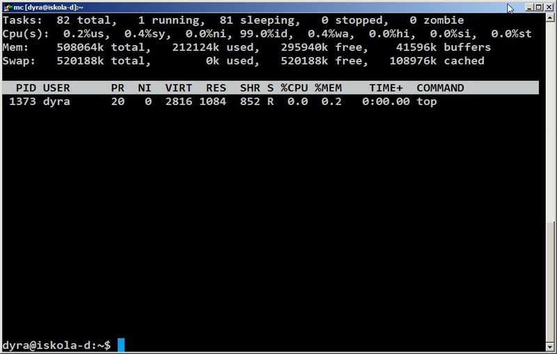 Midnight Commander / MC Ctrl+ O