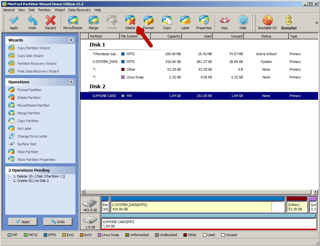 Delete Partition Delete Partition