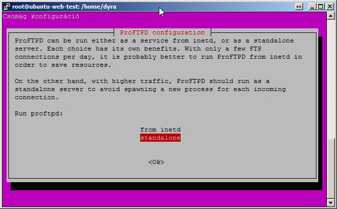 proftpd standalone