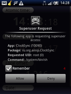 Clocksync root superuser