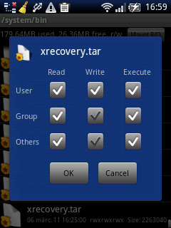 root explorer Permissions