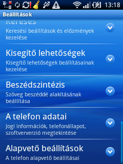 a telefon adatai