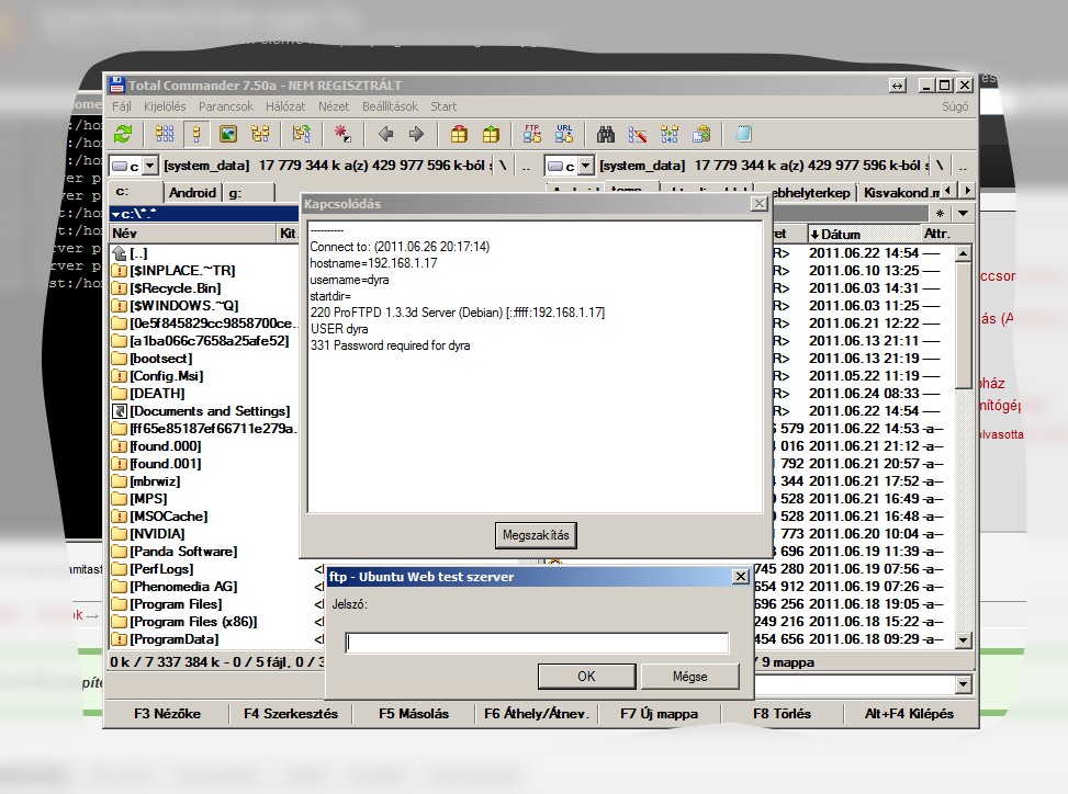 Total Commander FTP connect