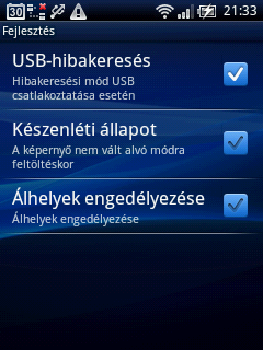 USB hibakereses