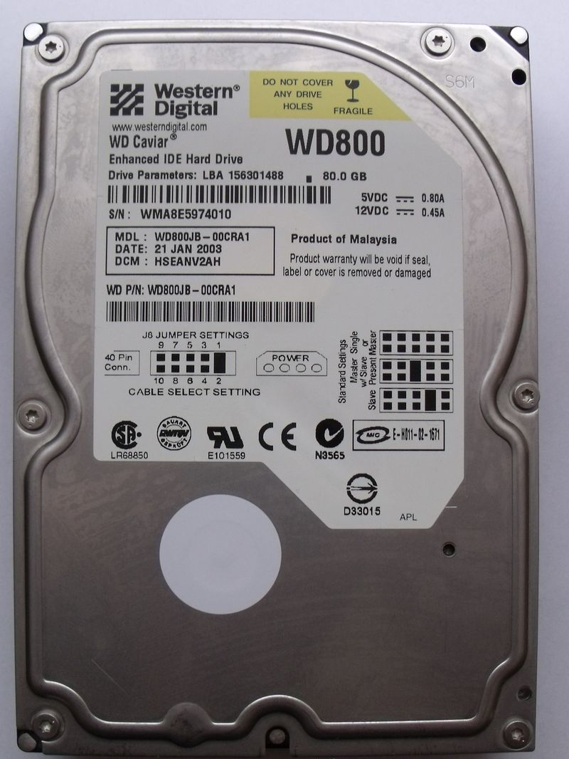 Western Digital WD800JB-000CRA1