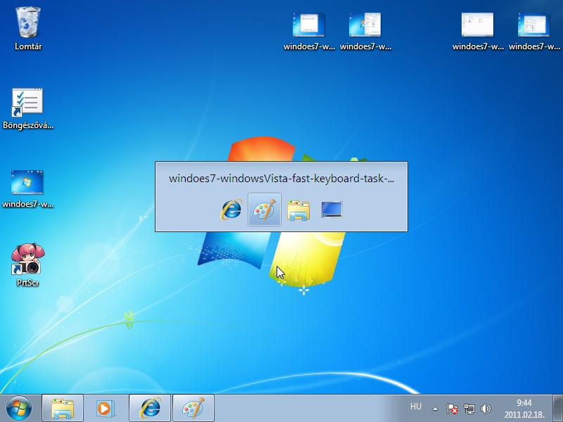 Windoes7 Windows Vista fast keyboard alt tab window