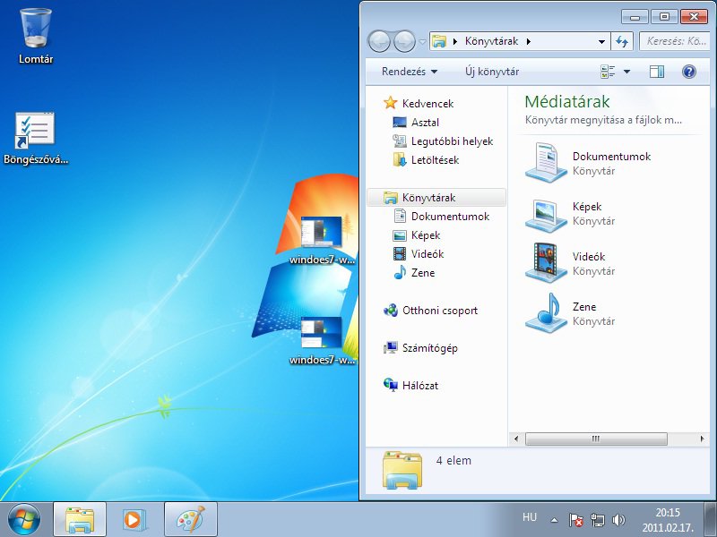 Windoes7 Windows Vista fast keyboard one right window