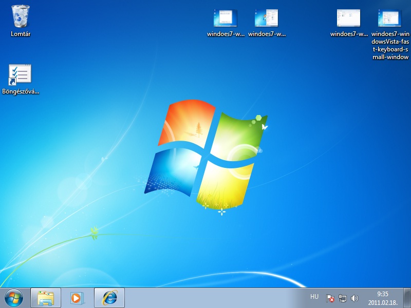 Windoes7 Windows Vista fast keyboard task window