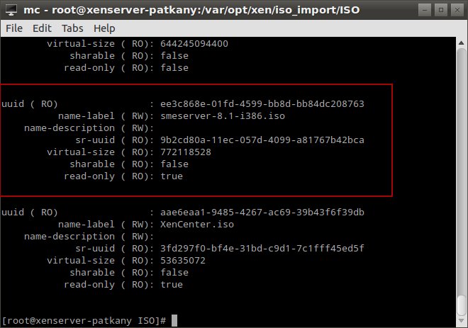 XenServer ISO storage