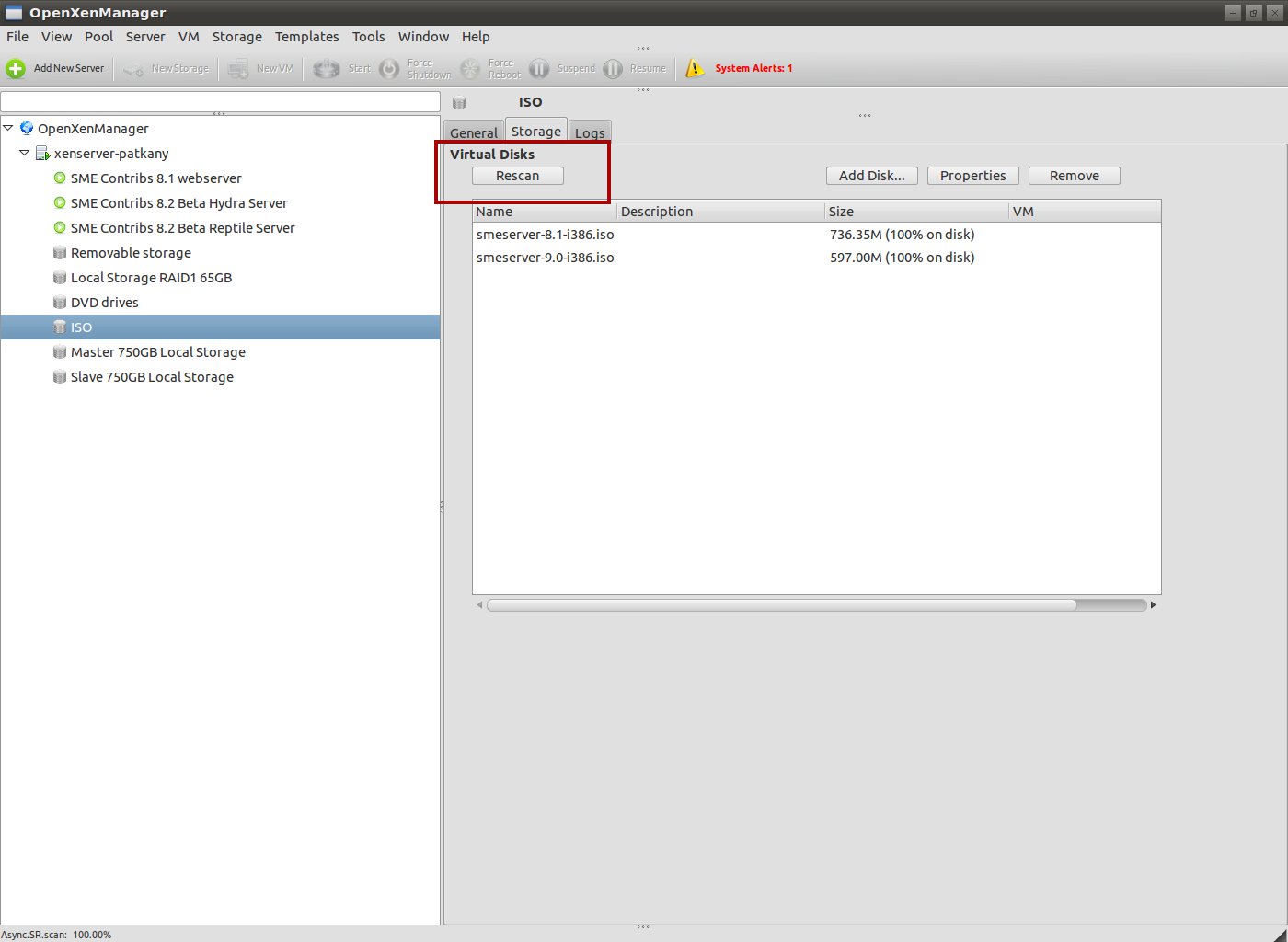 XenServer ISO storage