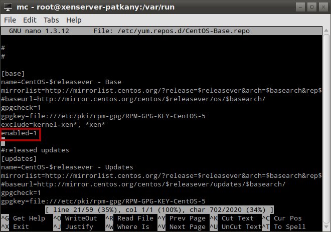 XenServer extra repo enable